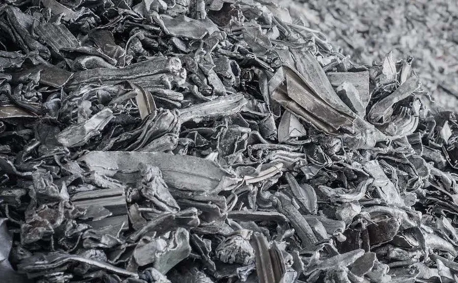 Aluminum scrap returned for recycling